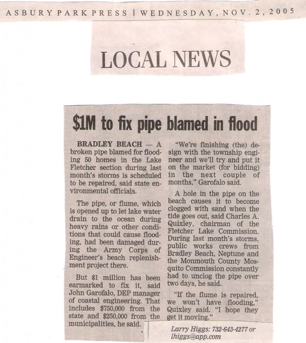Bradley Beach Article